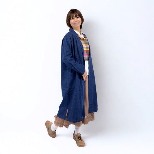 すっきりⅠラインのデニムコート