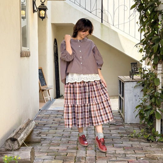森のティアードスカート