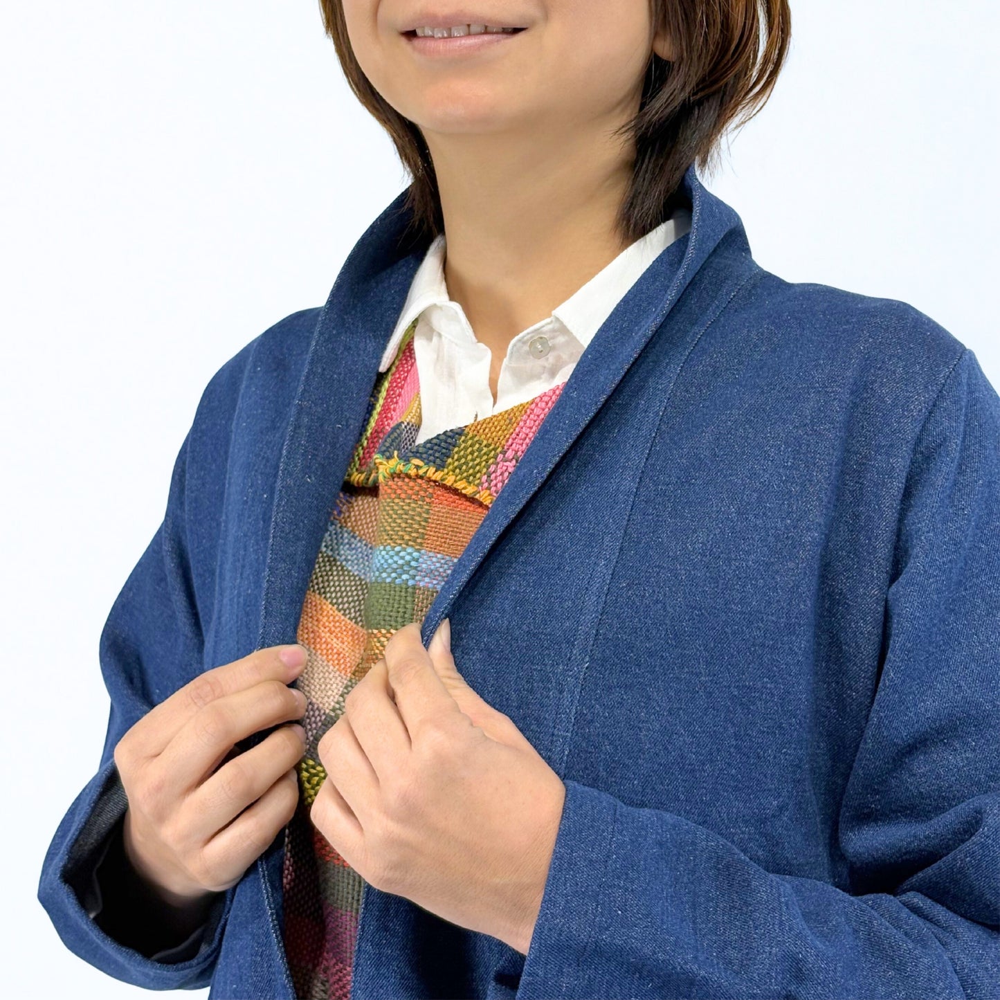 すっきりⅠラインのデニムコート