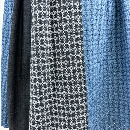 三角マチパッチワークのリバーシブルスカート
