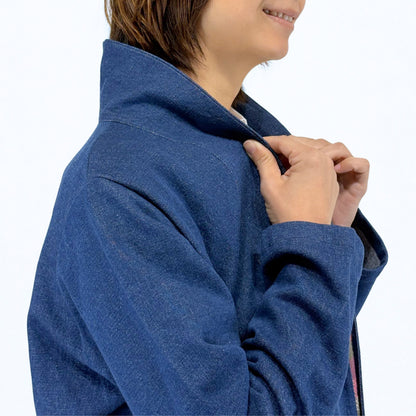 すっきりⅠラインのデニムコート