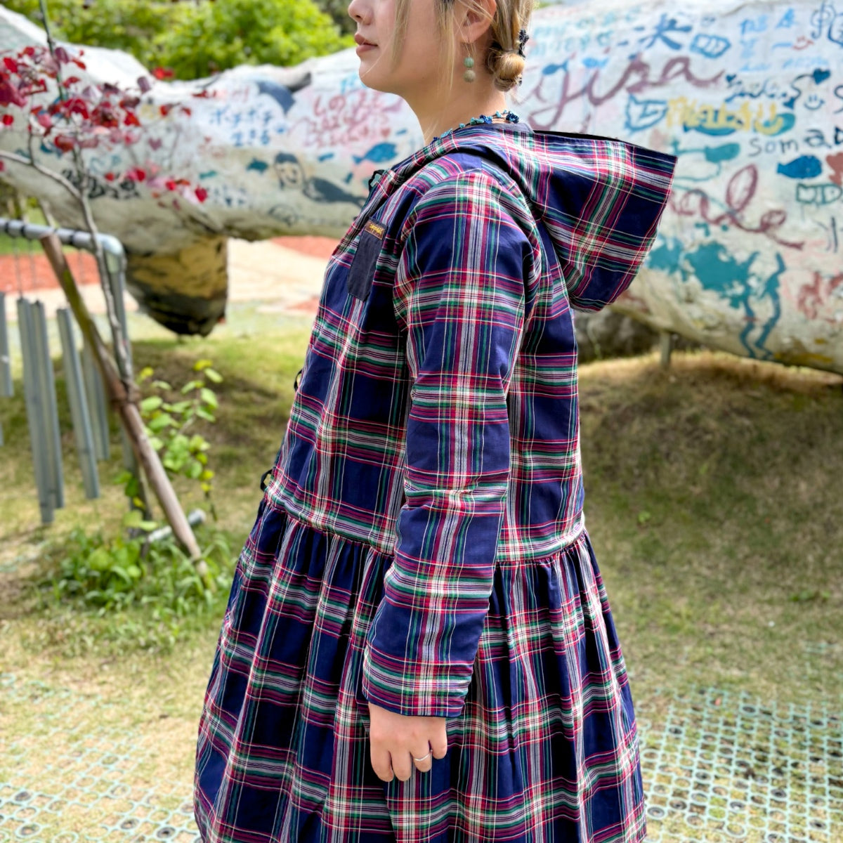 フード付リバーシブルコート